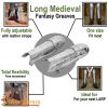 Medieval fantasy Greaves with included Knee Cops Poleyns 18 gauge