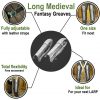 Medieval fantasy Greaves with included Knee Cops Poleyns 18 gauge