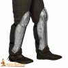 Medieval fantasy Greaves with included Knee Cops Poleyns 18 gauge