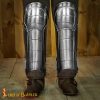 Medieval fantasy Greaves with included Knee Cops Poleyns 18 gauge