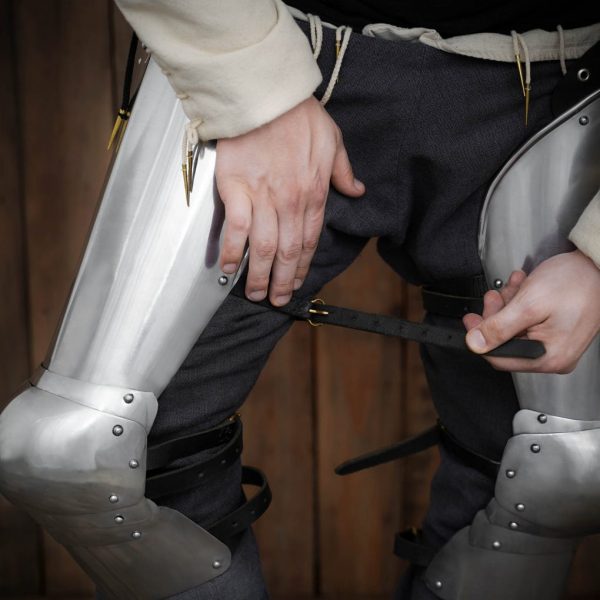 Late Medieval Knight Steel Leg Armor