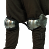 Late Medieval Knight Padded Poleyns Steel Knee Armour