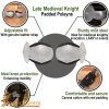 Late Medieval Knight Padded Poleyns Steel Knee Armour