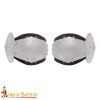 Late Medieval Knight Padded Poleyns Steel Knee Armour