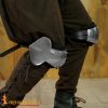 Late Medieval Knight Padded Poleyns Steel Knee Armour