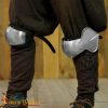 Late Medieval Knight Padded Poleyns Steel Knee Armour