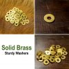 Loose Pure Brass Washers Set of 50 Pieces Armor and Leather Equipment