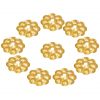 Pure Brass Fleur Decoration Set of 10