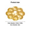 Pure Brass Fleur Decoration Set of 10