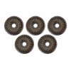 Loose Antique Brass Washers Set of 5