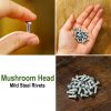 Mushroom Head Steel Rivets Set of 25 Plate Armor Leather Equipment