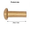 Pure Brass Mushroom Head 13mm Rivets Set of 25 Pieces