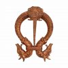 Celtic Dragon Brooch / Cloak Pin Lost-wax Cast Bronze