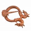 Celtic Dragon Brooch / Cloak Pin Lost-wax Cast Bronze