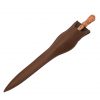 16th Century Dagger - Lost-wax Cast Bronze Handle with Genuine Leather Sheath
