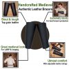 Handcrafted Medieval Authentic Leather Bracers