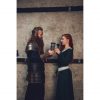 The Vegvisir Drinking Horn Engraved and Handcrafted from Genuine Ox Horn