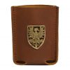 Handcrafted Can Holder with Heraldic Eagle Decoration