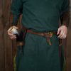 Venturer of the Realm Fur Lined Horn Holder with Horn
