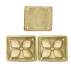 Pure Brass Roman Floral Belt Decoration Set of 3