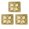 Pure Brass Roman Floral Belt Decoration Set of 3