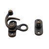 Antique Brass Small Hasp Latch Set of 3