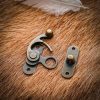 Antique Brass Large Hasp Latch Set of 3