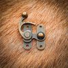 Antique Brass Large Hasp Latch Set of 3