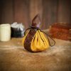 Leather Belt Pouch With Embossed Celtic Knots