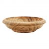 Viking Feast Wooden Wide Bowl Hand Crafted Useful Hardwood Cutlery