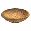 Viking Feast Wooden Wide Bowl Hand Crafted Useful Hardwood Cutlery