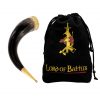 Medieval Viking Drinking Horn with Pure Brass Fittings Handcrafted Genuine Ox Horn