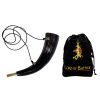 Blowing Horn / pibole / Hunting Call Genuine Ox Horn with Brass Mouthpiece