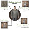 Round Ring Chainmail Hauberk Shirt, Butted, ID 9 mm, Natural