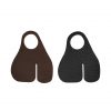 Genuine Leather Archery Finger Tabs / Protectors Set of 2 Black and Brown