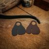Genuine Leather Archery Finger Tabs / Protectors Set of 2 Black and Brown
