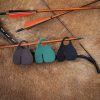Genuine Leather Archery Finger Tabs / Protectors Set of 3