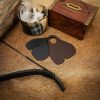 Genuine Leather Archery Finger Tabs / Protectors Set of 2 Black and Brown
