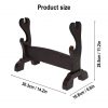 Handcrafted Genuine Hardwood Two Tier Sword and Axe Stand