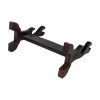 Handcrafted Genuine Hardwood Two Tier Sword and Axe Stand