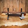 Handcrafted Genuine Hardwood Two Tier Sword and Axe Stand
