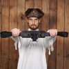 Captain Blackheart" Pirate Sword Hanging Genuine Leather Baldric