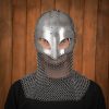 Viking Spectacle Helmet with Butted Chainmail Camail 16gauge