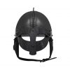 Viking Vendel Inspired Blackened Steel Helmet with Padded Liner 16 Gauge