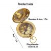 Solid Brass Pocket Compass