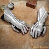 Late Medieval / Gothic Knightly Steel Gauntlets 18 gauge