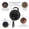 Ancient Dungeon Large Hand Forged Iron Padlock with Functional Paired Keys