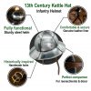 Burgundian Kettle Helmet Historically Accurate 15th century helmet