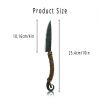 Hand Forged Functional Knife with Leather Wrapped Handle