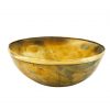 The Viking Banquet Horn Bowl with Pure Brass Rim Genuine Horn Accessory